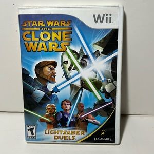 Wii Star Wars The Clone Wars game